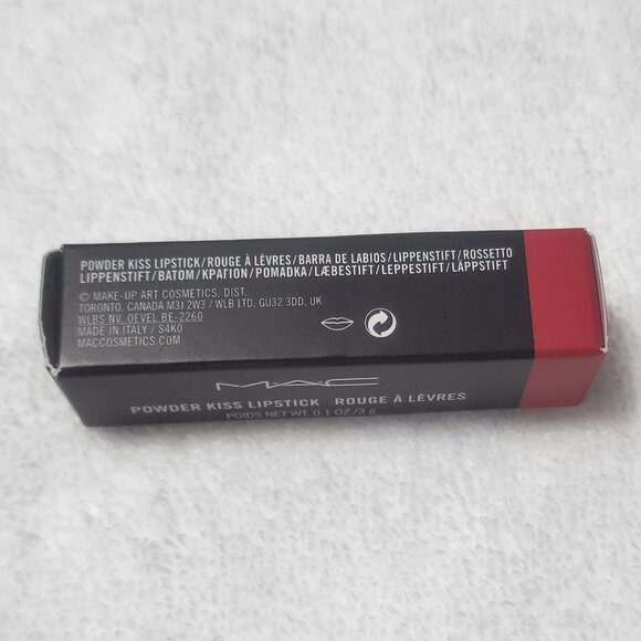 MAC Powder Kiss lipstick color - Ruby New 935 - Picture 9 of 10